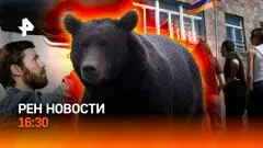 РЕН. Новости. Паника из-за медведя под Хабаровском. Выборы в Армении выпуск от 07.06.2026
